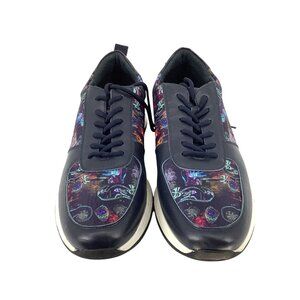 Robert Graham Rider Sneaker Men's Size 11.5 Navy #RG5671L